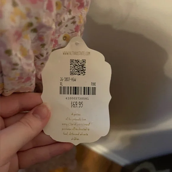 Altar’d State Smocked Pink Floral Dress - Picture 4 of 6